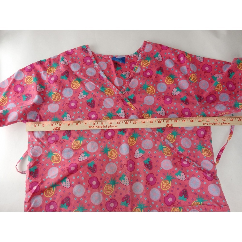 Lot of 2 Carol's Scrubs, The Scrubs  Co Women's Size Large  V-Neck Top - Picture 4 of 15